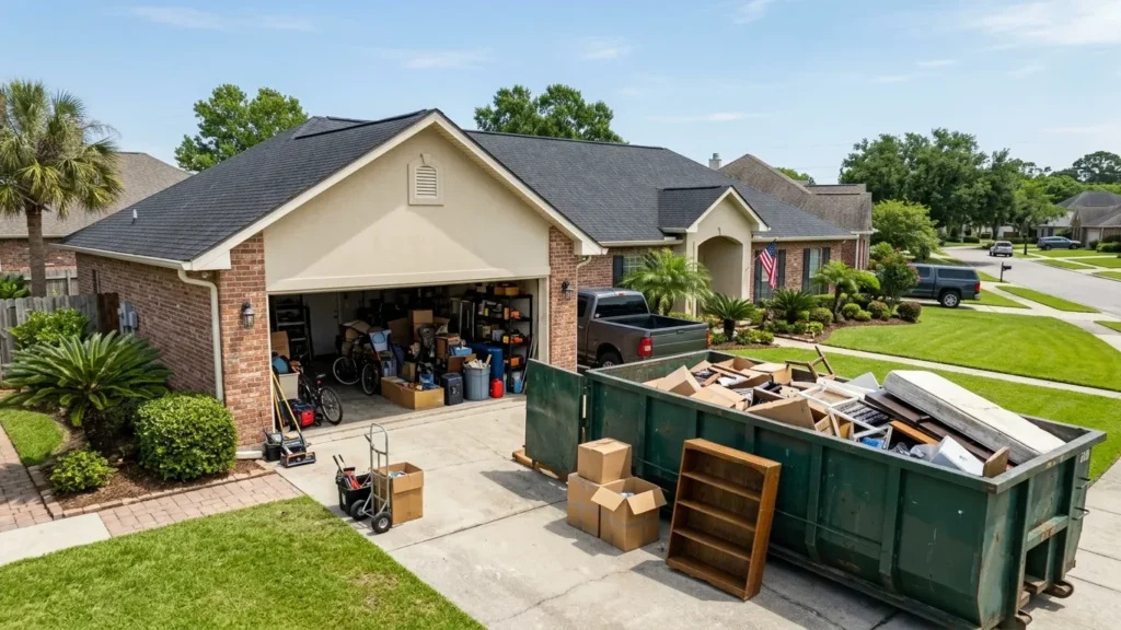 Roll-off dumpsters for residential property cleanout in Gretna LA